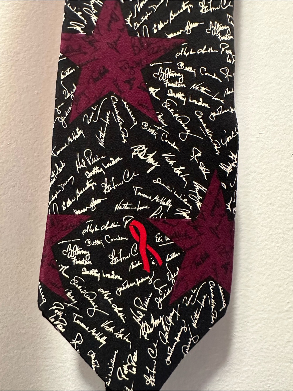 Broadway Cares Equity Fights AIDS Joel Avirom Ribbon Project Silk Tie